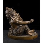 A COPPER ALLOY GANESHA