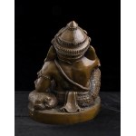 A COPPER ALLOY GANESHA