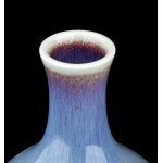 A FLAMBÉ GLAZED PORCELAIN VASE