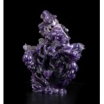 AN AMETHYST VASE AND COVER