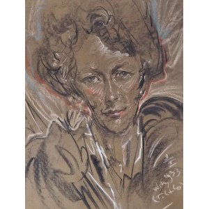 Stanislaw Ignacy Witkiewicz (1885 Warsaw - 1939 Jeziory in Polesia) Portrait of Jadwiga Skibińska, 1933