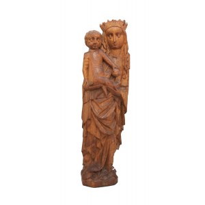 Figury Madonny z Dzieciątkiem i biskupa