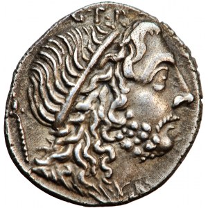 Římská republika, Cn. Lentulus, denár 76-75 př. n. l., Španělsko