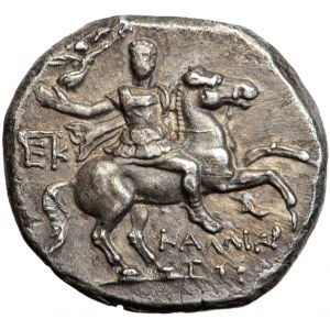 Greece, Calabria, Tarentum, AR Nomos, Kallikrates magistrate, circa 240-228 BC