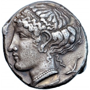 Řecko, Sicílie, Syrakusy, tetradrachma, Eumenos, asi 415 př. n. l.
