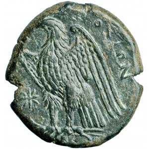 Řecko, Sicílie, Syrakusy, Hiketas II, hemilitron ca. 287-278 př. n. l.