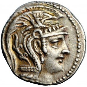 Grécko, Attika, Atény, magistráti Aristón a Filón, tetradrachma 129-128 pred Kr.