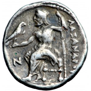 Grécko, Macedónske kráľovstvo, Alexander Veľký, drachma cca 334-323 alebo cca 201 pred Kr.
