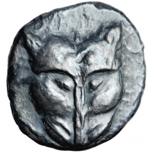 Řecko, Cymerian Bospor, Pantikapaion, triobol ca. 480-470 PŘ. N. L.