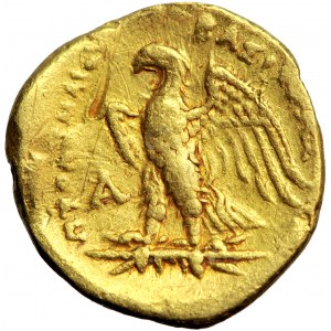 Grécko, Egypt, Ptolemaiovské kráľovstvo, Ptolemaios I. Soter, triobol asi 294-285 pred n. l., Alexandria