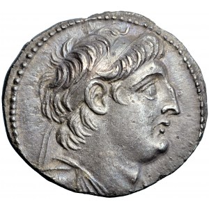 Greece, Syria, Seleukid Empire, Antiochos VII Euergetes, AR Tetradrachm, 135-134 BC, Tyre mint