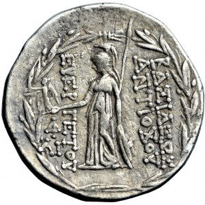Řecko, Sýrie, Seleukidská říše, Antiochos VII Euergetes, tetradrachma 138-129 př. n. l., Antiochie