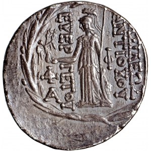 Řecko, Sýrie, Seleukidská říše, Antiochos VII Euergetes, tetradrachma 138-129 př. n. l., Antiochie