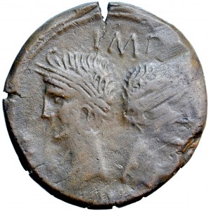 Roman Empire, Augustus, AE As 16/15 BC, Nemossos mint
