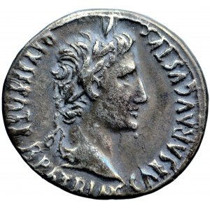 Römisches Reich, Octavian Augustus, Denar 2 v.Chr.-4 v.Chr., Lugdunum
