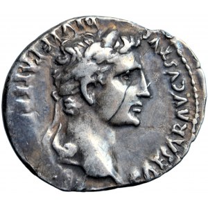 Římská říše, Octavian Augustus, denár 2 př. n. l.-4 př. n. l., Lugdunum