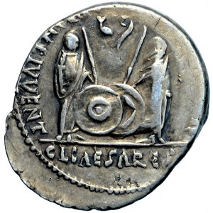 Rímska ríša, Octavianus Augustus, denár 2 pred n. l.-4 pred n. l., Lugdunum