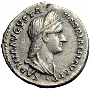 Roman Empire, Sabina, AR Denarius, AD 128-134, Rome mint