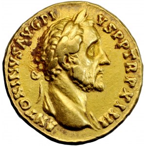 Roman Empire, Antoninus Pius, AV Aureus, AD 156-157, Rome mint