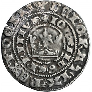 Czechy, Jan Luksemburski (1310-1346), grosz praski, falsyfikat z epoki