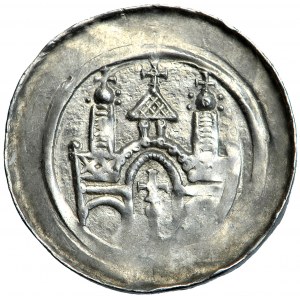 Niemcy (dziś Francja), opactwo Selz w Alzacji, denar, ok. 1180-1200