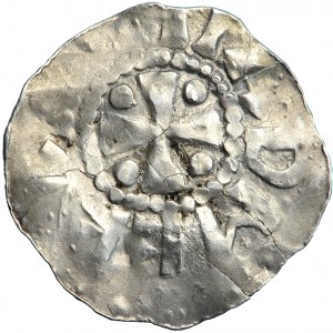Nemecko, Sasko, gróf Dytmar (Thietmar) Billung, asi 1025-35, denár, tzv. Hiadmerus