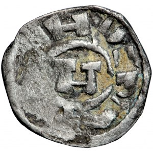 Włochy (królestwo), Henryk III lub IV, Lukka, denaro enriciano, 1056-1105/6