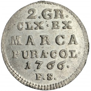 Poland, Stanislas Augustus, The Crown of Poland, półzłotek (half złoty) 1766, Warsaw mint