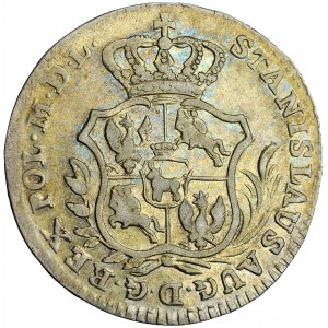 Poland, Stanislas Augustus, The Crown of Poland, półzłotek (half złoty) 1766, Warsaw mint