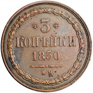 Russia, Nicholas I, 3 kopeks 1850, Warsaw mint
