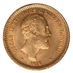 Szwecja 10 koron 1874 - Oskar II