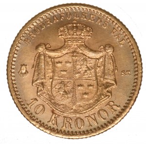 Szwecja 10 koron 1874 - Oskar II