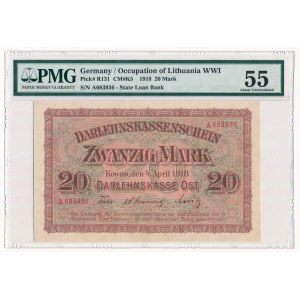 Kowno 20 marek 1918 -A- PMG 55