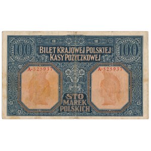 100 marek Jenerał 1916 - num.sześciocyfrowa