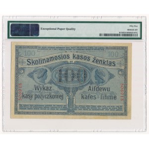 Poznań 100 rubli 1916 num. 6 cyfrowa PMG 55 EPQ