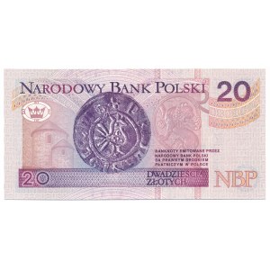 20 złotych 1994 -YB- seria zastępcza