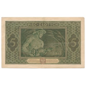 5 złotych 1926 rok Ser.A 0003564 - b.niski numer i pierwsza seria