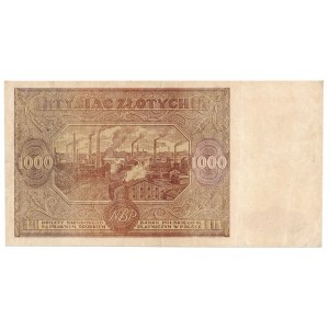 1000 złotych 1946 Wb z usuniętą kropką. 