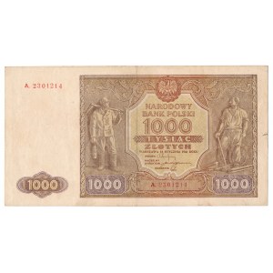 1000 złotych 1946 A. - rzadka odmiana