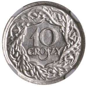 10 groszy 1923 NGC MS63