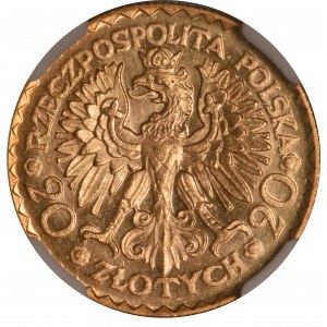 20 złotych 1925 NGC MS64