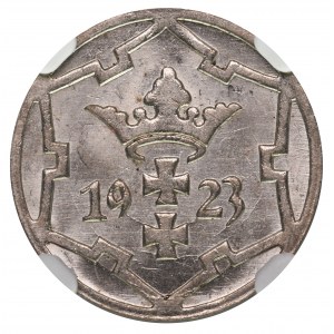 Wolne Miasto Gdańsk 5 fenigów 1923 NGC MS64