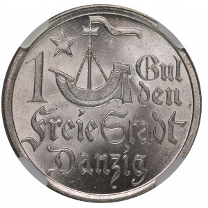 Wolne Miasto Gdańsk 1 gulden 1923 NGC MS63