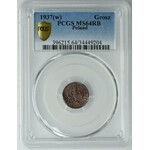 1 grosz 1937 PCGS MS64 RB