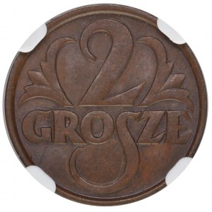 2 grosze 1928 NGC MS62 BN