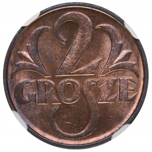 2 grosze 1936 NGC MS65 RB