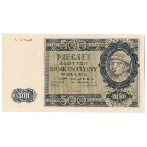 500 złotych 1940 -A-