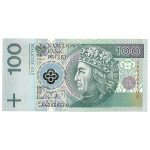100 złotych 1994 AA 0006500