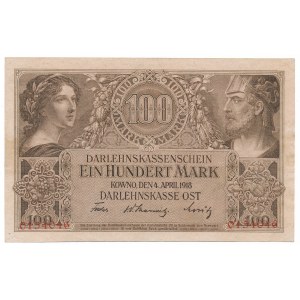 Kowno 100 marek 1918 