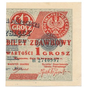 1 grosz 1924 PRAWA -H- wyśmienity